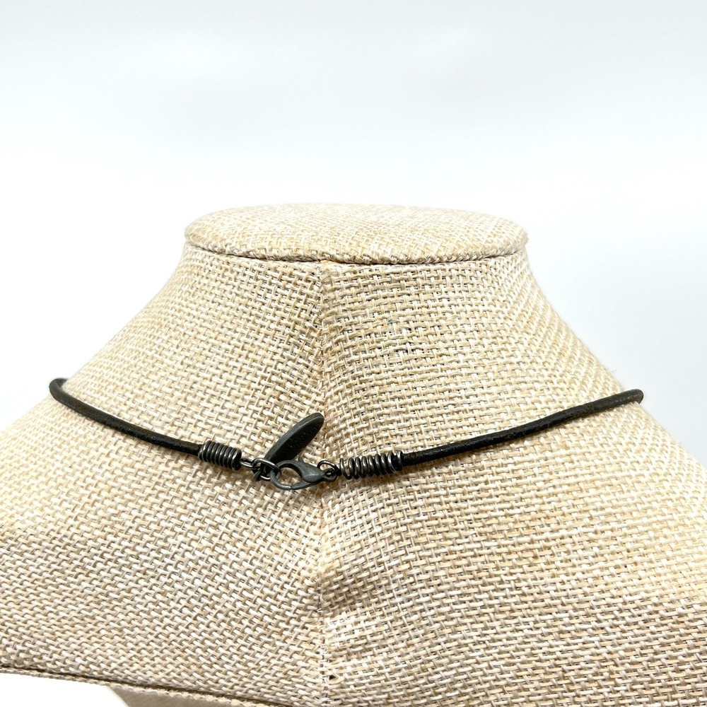 VTG The Mortal Instruments Angelic Power Rune Pendant Black Cord Necklace Retro - Picture 10 of 11